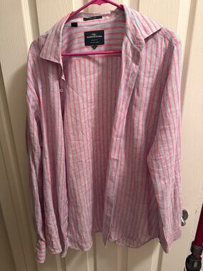 Rodd & Gunn Pink and Blue Striped Button-Down Shirt